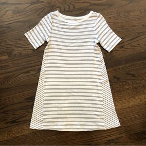 Cream and olive striped Lou & grey sweater dress